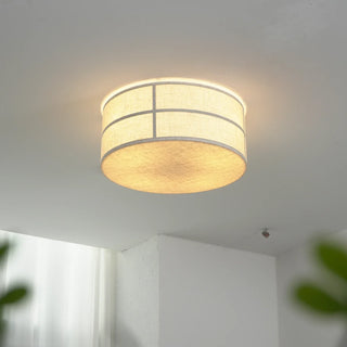Drum Fabric Ceiling Light