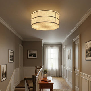 Drum Fabric Ceiling Light