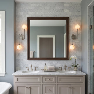 Duvelle Alabaster Two-Globe Wall Sconce