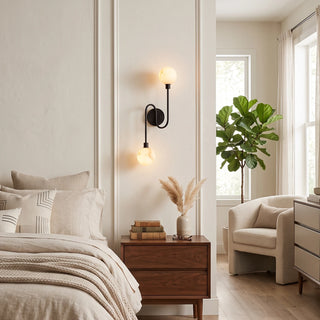 Duvelle Alabaster Two-Globe Wall Sconce