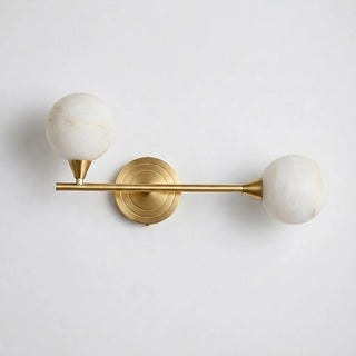 Duvelle Alabaster Two-Globe Wall Sconce