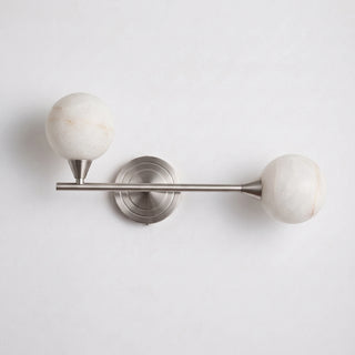 Duvelle Alabaster Two-Globe Wall Sconce