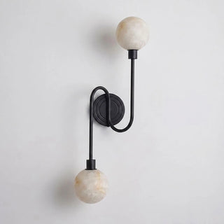 Duvelle Alabaster Two-Globe Wall Sconce