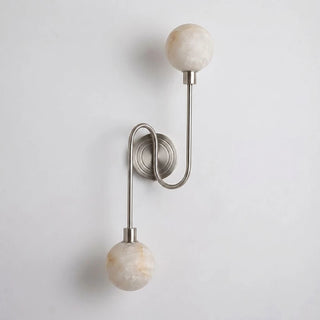 Duvelle Alabaster Two-Globe Wall Sconce