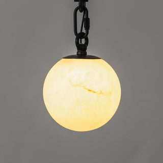 Alabaster Spherical Chain Chandelier