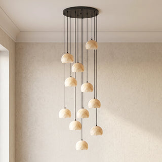 Ellery Alabaster Dome Cluster Chandelier