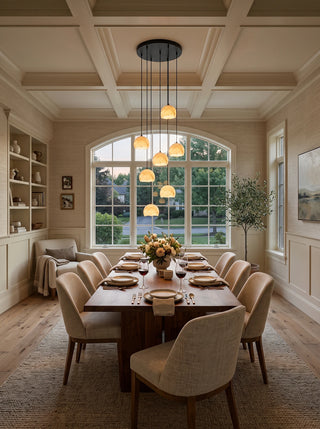 Ellery Alabaster Dome Cluster Chandelier
