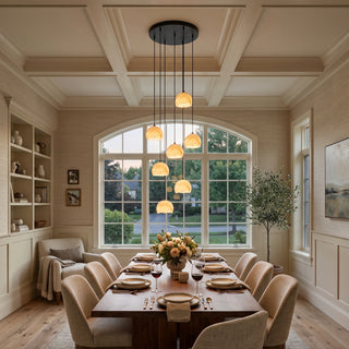 Ellery Alabaster Dome Cluster Chandelier