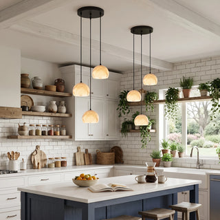 Ellery Alabaster Dome Cluster Chandelier