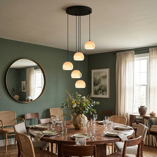 Ellery Alabaster Dome Cluster Chandelier