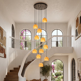 Ellery Alabaster Dome Cluster Chandelier