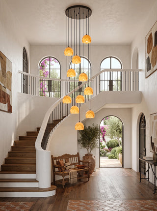 Ellery Alabaster Dome Cluster Chandelier