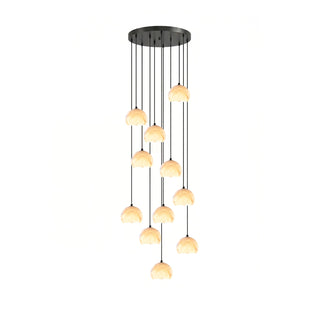 Ellery Alabaster Dome Cluster Chandelier
