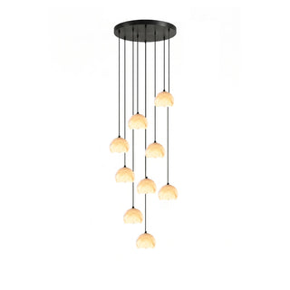 Ellery Alabaster Dome Cluster Chandelier