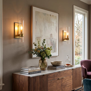 Ellery Glass Cylinder Wall Sconce