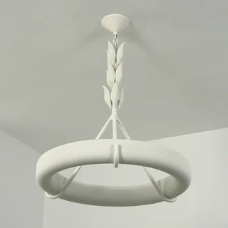 Elodie Plaster Petal Ring Chandelier - Vidirlighting
