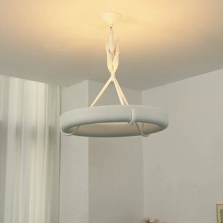 Elodie Plaster Petal Ring Chandelier - Vidirlighting