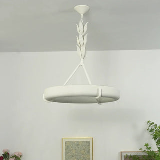 Elodie Plaster Petal Ring Chandelier - Vidirlighting