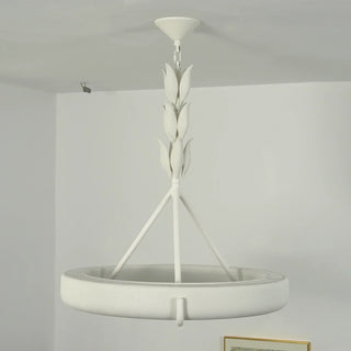Elodie Plaster Petal Ring Chandelier - Vidirlighting
