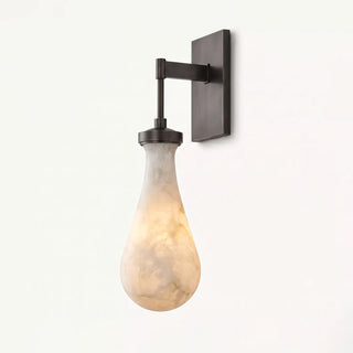 Elowen Alabaster Teardrop Wall Sconce