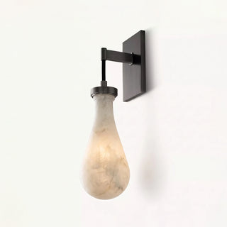 Elowen Alabaster Teardrop Wall Sconce