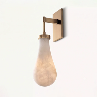 Elowen Alabaster Teardrop Wall Sconce