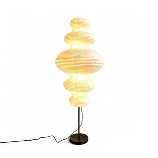 Ethereal Washi Paper Tornado Floor Lamp