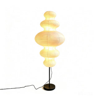 Ethereal Washi Paper Tornado Floor Lamp