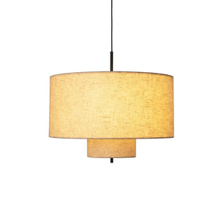 Fabric Double Layer Drum Pendant Light