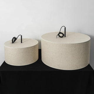 Fabric Double Layer Drum Pendant Light