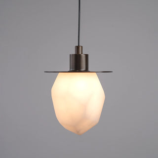 Faceted Alabaster Pendant Light