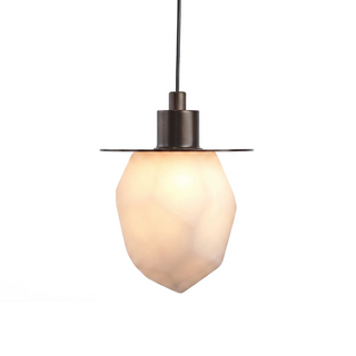 Faceted Alabaster Pendant Light