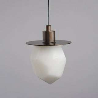 Faceted Alabaster Pendant Light