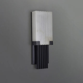 Fluted Alabaster Column Wall Sconce