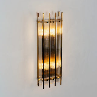Fluted Glass Rod Wall Sconce