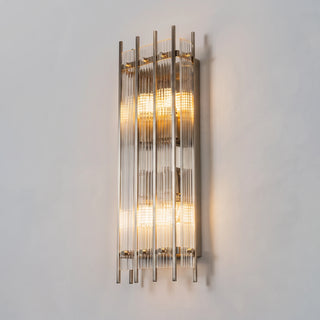 Fluted Glass Rod Wall Sconce