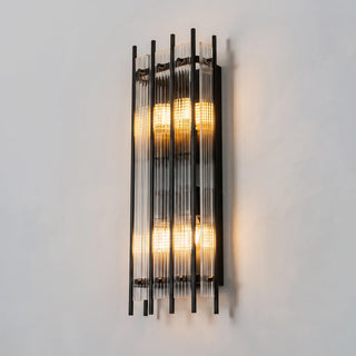 Fluted Glass Rod Wall Sconce