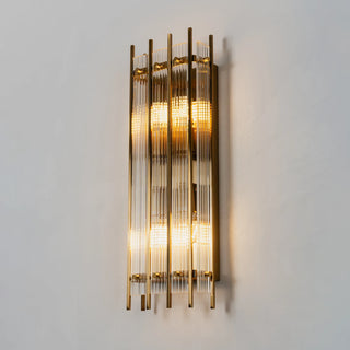 Fluted Glass Rod Wall Sconce
