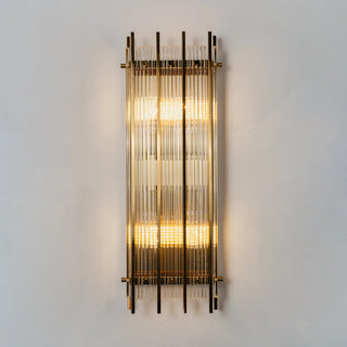 Fluted Glass Rod Wall Sconce