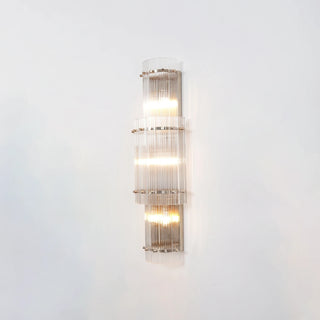 Fluted Glass Rod Wall Sconce