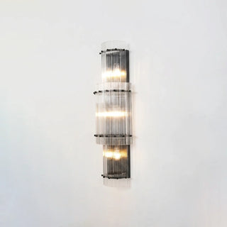 Fluted Glass Rod Wall Sconce