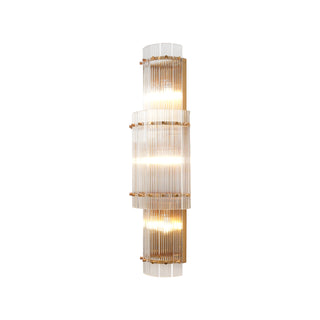Fluted Glass Rod Wall Sconce