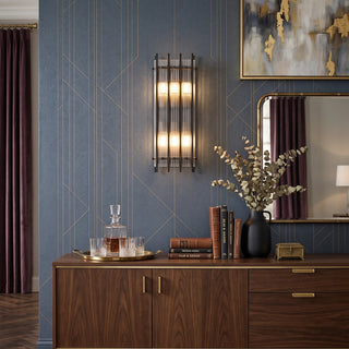 Fluted Glass Rod Wall Sconce