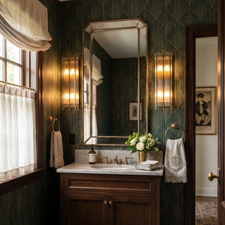 Fluted Glass Rod Wall Sconce