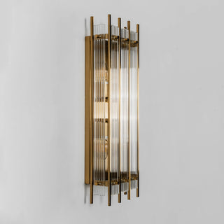 Fluted Glass Rod Wall Sconce