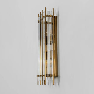 Fluted Glass Rod Wall Sconce