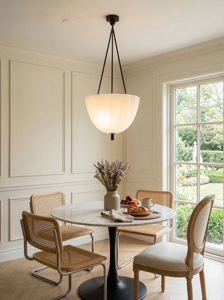 Fluted Glass Volare Scalloped Pendant Lamp - Vidirlighting