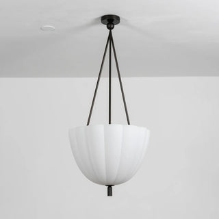 Fluted Glass Volare Scalloped Pendant Lamp - Vidirlighting