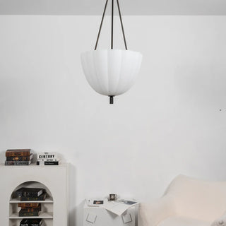 Fluted Glass Volare Scalloped Pendant Lamp - Vidirlighting