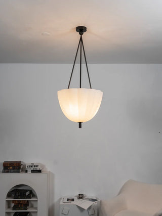 Fluted Glass Volare Scalloped Pendant Lamp - Vidirlighting